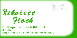 nikolett floch business card